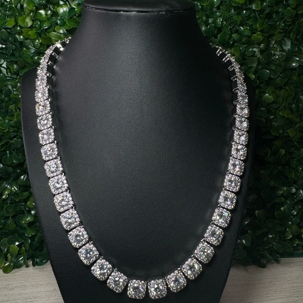 Clustered Tennis Chain For Men 20inch